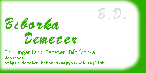 biborka demeter business card